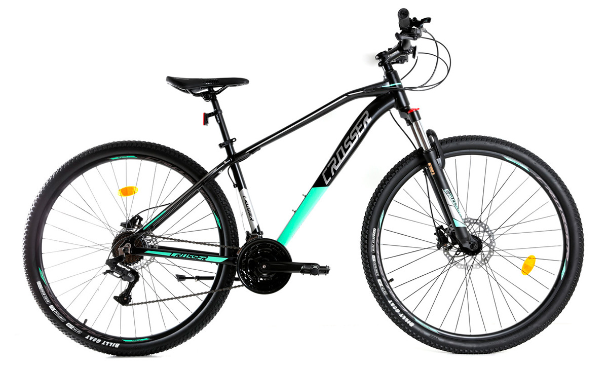 Велосипед Crosser Jazzz 3 29" 2021, размер L, Черно-зеленый
